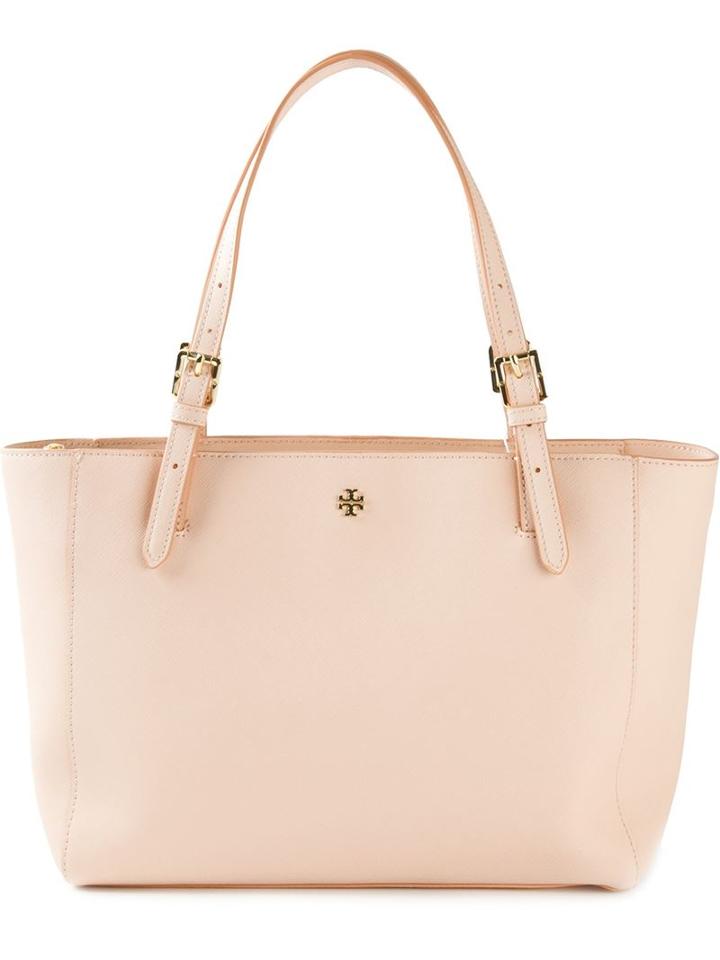 Tory Burch 'york' Buckle Tote, Women's, Pink/purple