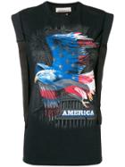 Night Market America Printed Tank Top - Black