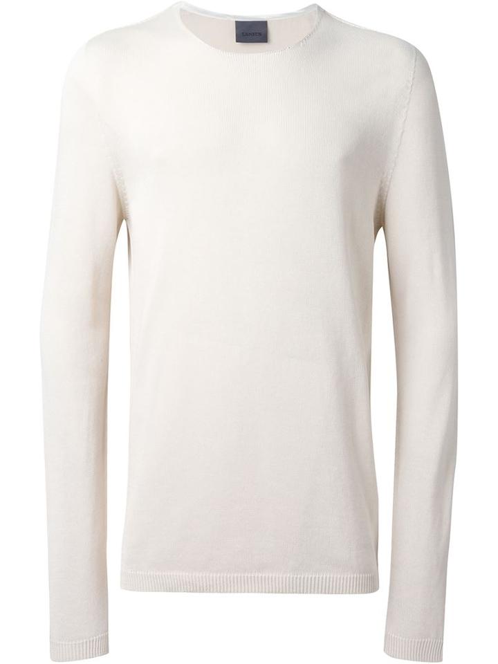 Laneus Crew Neck Jumper, Men's, Size: 48, Nude/neutrals, Cotton
