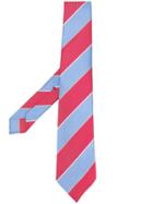 Kiton Diagonal Striped Tie - Red