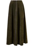 Uma Wang Front Pleat Full Skirt - Grey