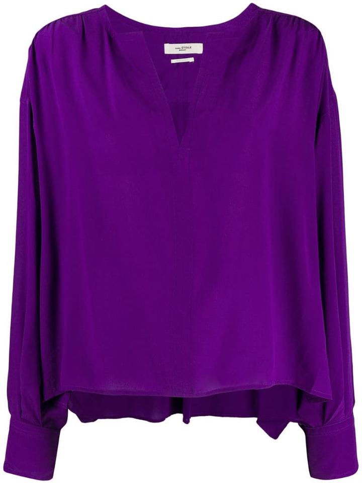 Isabel Marant Étoile Long Sleeve Blouse - Purple