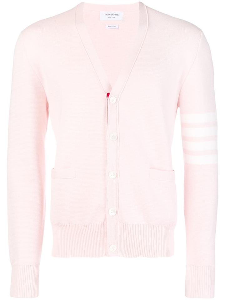 Thom Browne 4-bar Milano Stitch Cardigan - Pink