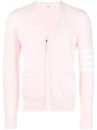 Thom Browne 4-bar Milano Stitch Cardigan - Pink