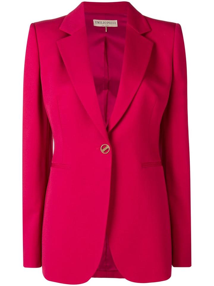 Emilio Pucci Fitted Blazer Jacket - Pink