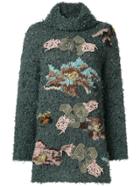 Antonio Marras Appliqué Detail Oversized Jumper - Green