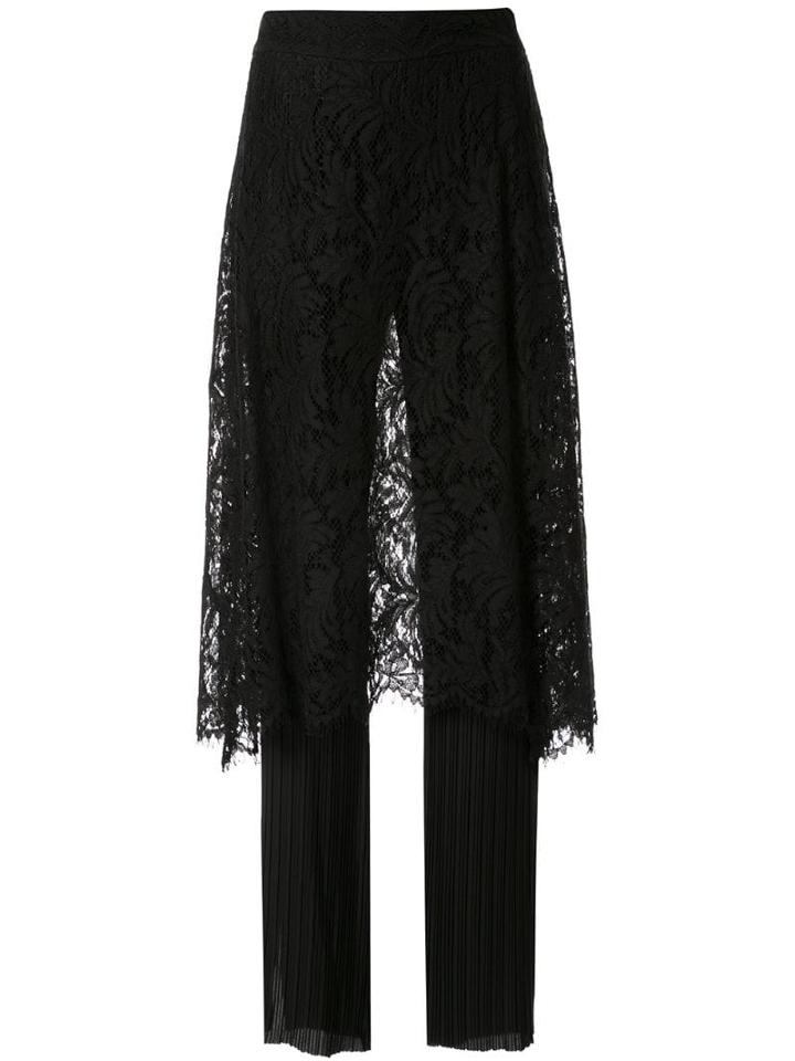 Goen.j Layered Chiffon Trousers - Black