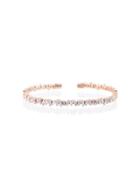 Suzanne Kalan 18k Rose Gold And Diamond Fireworks Classic Baguette