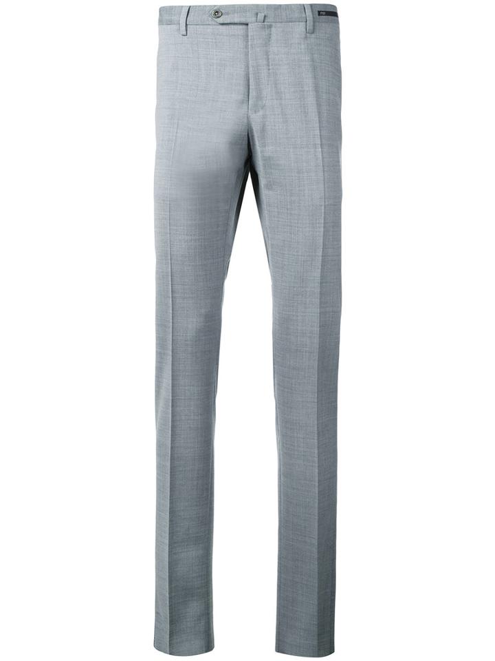 Pt01 'traveller Tailored' Trousers, Men's, Size: 46, Grey, Polyester