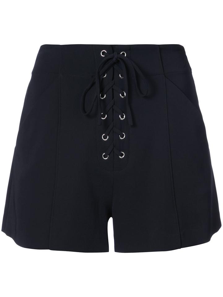 A.l.c. - Short Shorts - Women - Spandex/elastane/viscose - 2, Black, Spandex/elastane/viscose