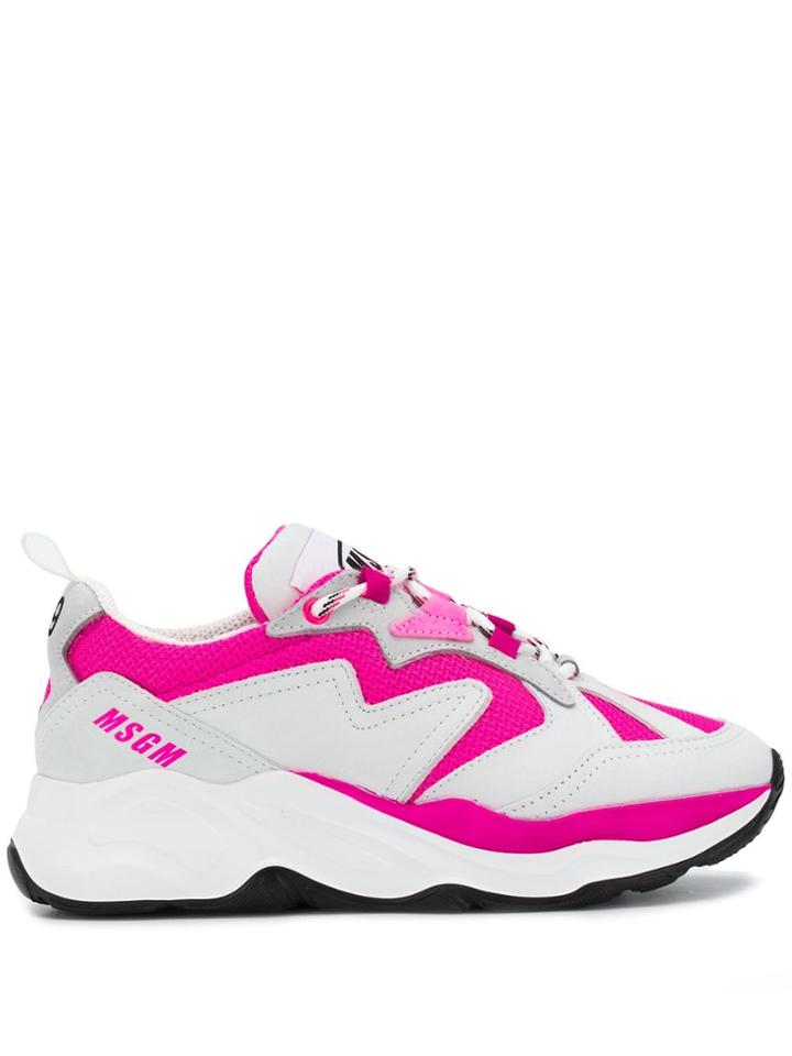 Msgm Chunky Low Top Trainers - Grey