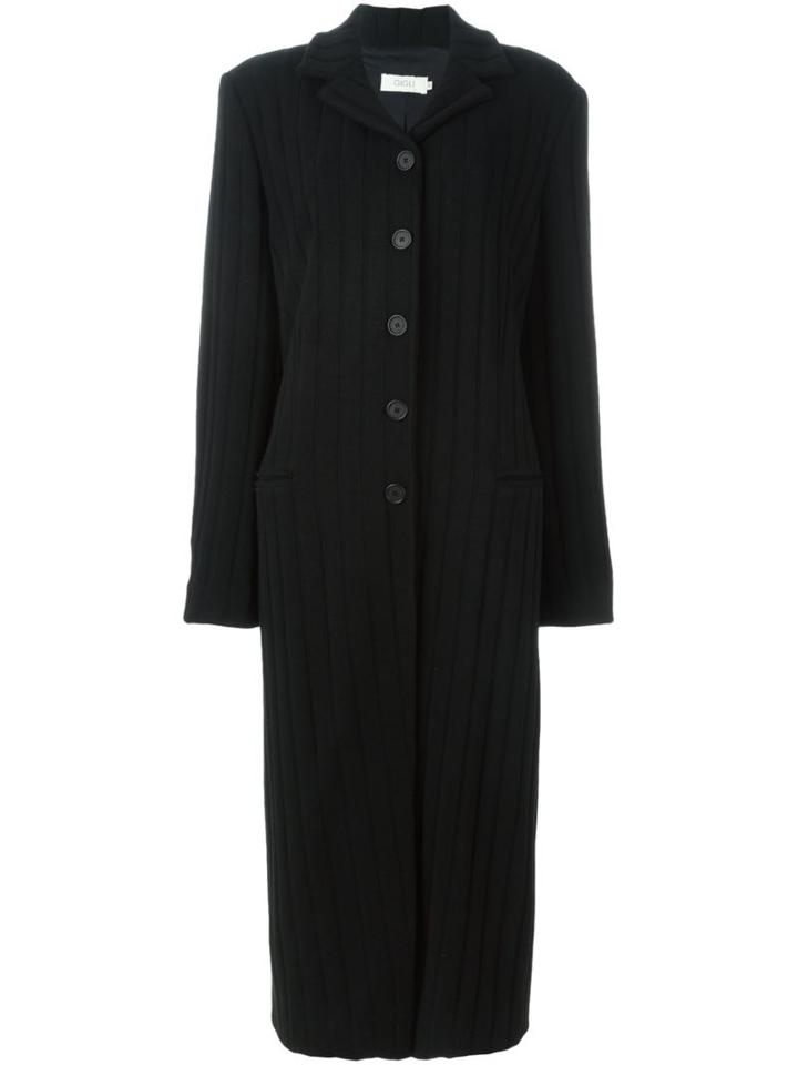 Gigli Vintage Ribbed Long Coat