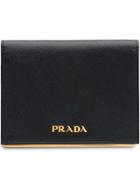 Prada Small Logo Wallet - Black