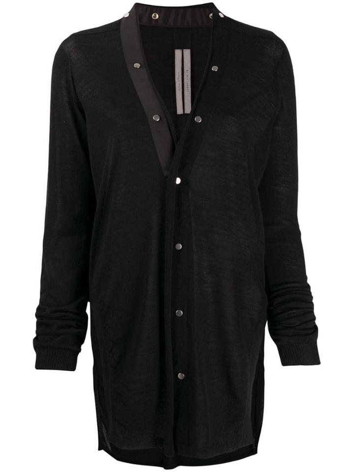Rick Owens Longline Cardigan - Black