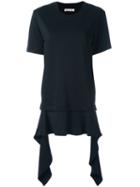 Marni Layered Hem T-shirt, Women's, Size: 46, Black, Cotton/spandex/elastane