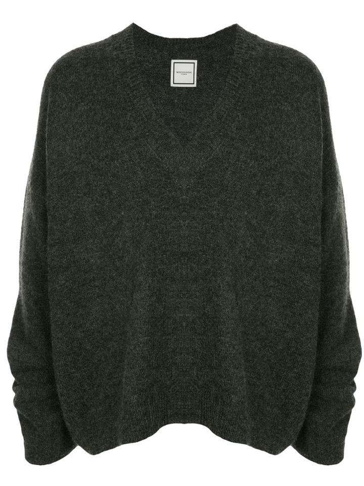 Wooyoungmi V-neck Sweater - Grey