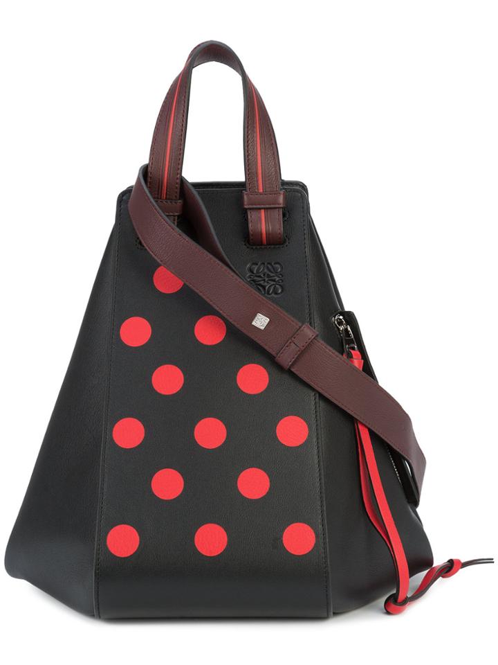 Loewe Polka Dots Tote Bag - Black