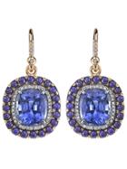 Irene Neuwirth Lapis Lazuli, Sapphire And Diamond Earrings - Blue