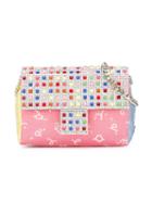 Embellished Patterned Shoulder Bag, Girl's, Pink/purple, Simonetta
