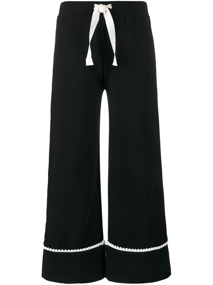 Jour/né Logo Patch Trousers, Women's, Size: 38, Black, Cotton