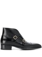 Tom Ford Double Buckled Monk Shoes - Black
