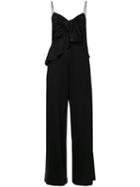 Aula Tie Knot Jumpsuit, Women's, Size: 0, Black, Cupro/polyurethane