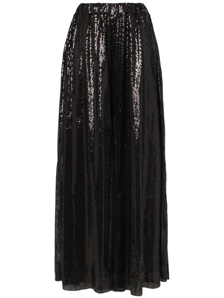 Deitas Sequin-embellished Palazzo Pants - Black