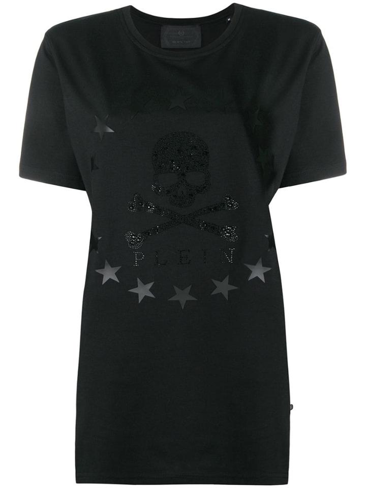 Philipp Plein Gemstone Skull T-shirt - Black