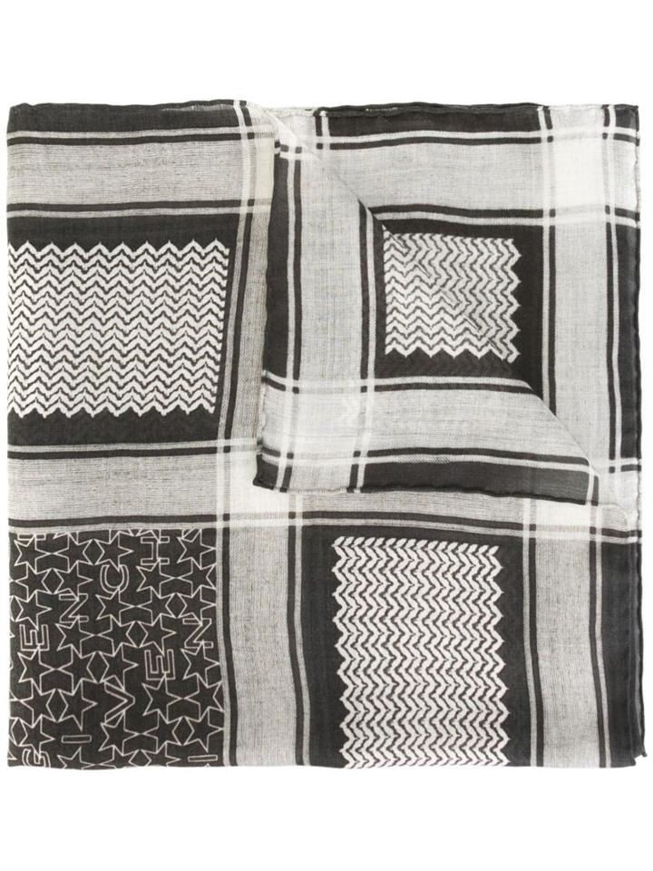Givenchy Contrast Print Scarf