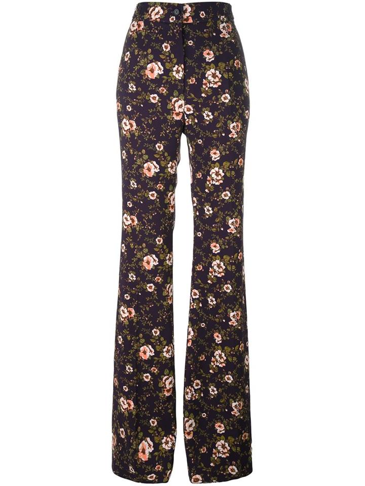 Rochas Floral Print Trousers