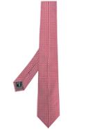 Emporio Armani Jacquard Pattern Tie - Red