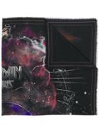 Balmain Astrological Print Scarf - Black