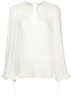 Rebecca Vallance Lilly Long-sleeve Blouse - White