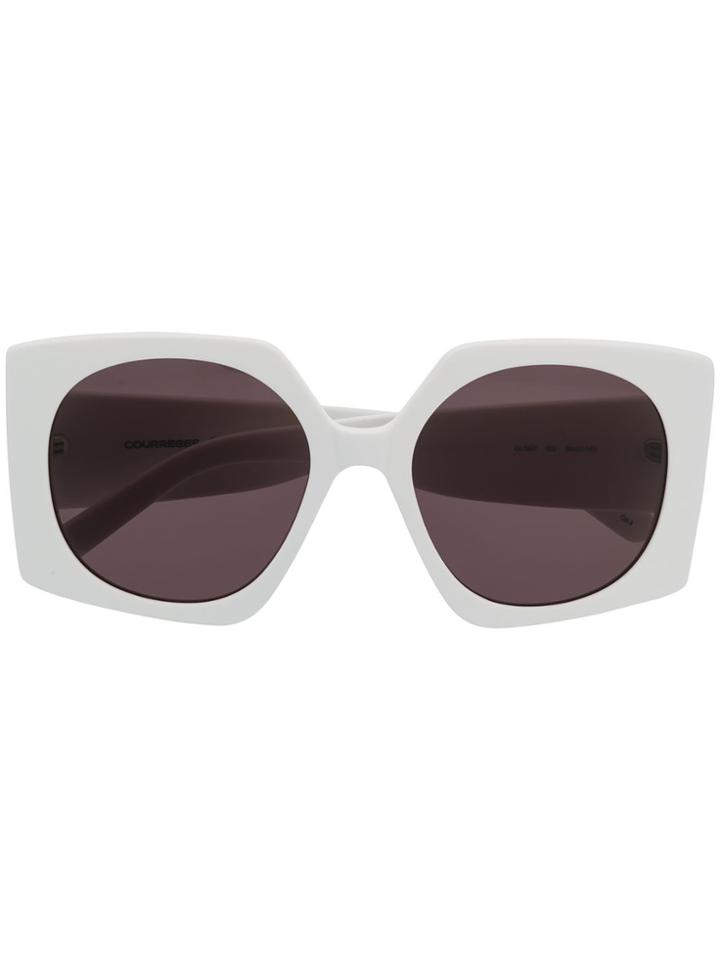 Courrèges Eyewear Cl 1907 Square-frame Sunglasses - White