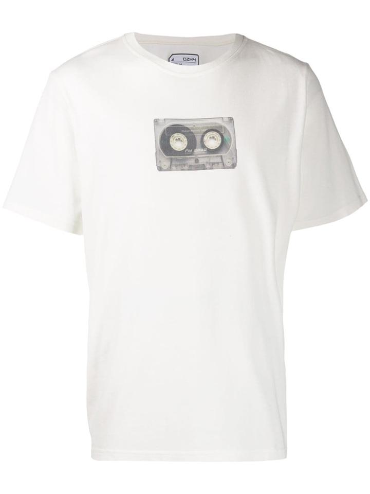 C2h4 Cassette Print T-shirt - White