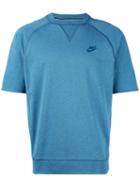 Nike - Short Sleeve Sweatshirt - Men - Cotton - S, Blue, Cotton