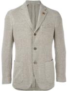 Lardini Two Button Blazer, Men's, Size: 50, Nude/neutrals, Silk/linen/flax/cotton/polyester