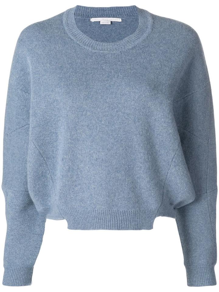 Stella Mccartney Cropped Knit Jumper - Blue