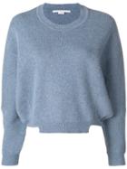Stella Mccartney Cropped Knit Jumper - Blue