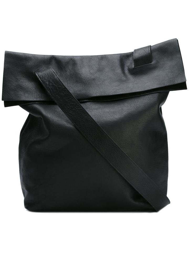 Yohji Yamamoto 2 Way Shoulder Bag, Men's, Black, Leather