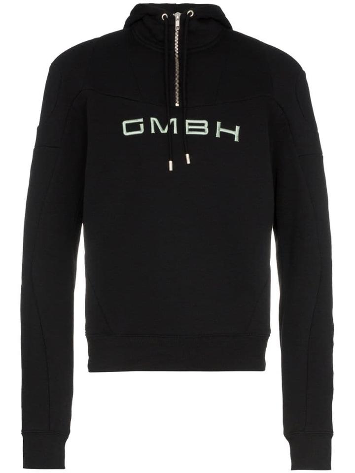Gmbh Printed Logo Hoodie - Black