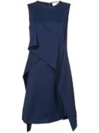 Dvf Diane Von Furstenberg Ruffle Front Dress - Blue