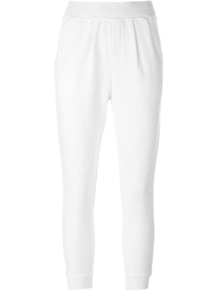 Maison Kitsuné Cuffed Sweatpants, Women's, Size: M, White, Cotton