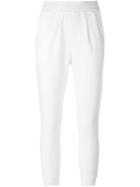 Maison Kitsuné Cuffed Sweatpants, Women's, Size: M, White, Cotton