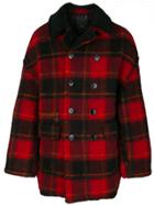 R13 Checked Coat - Red
