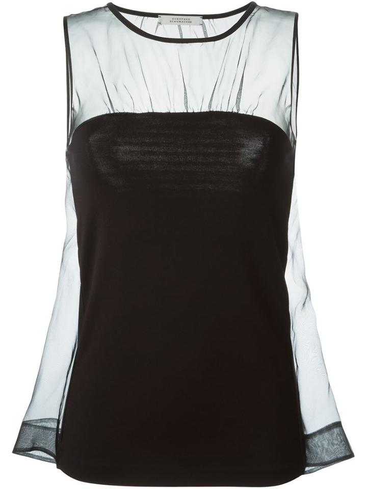 Dorothee Schumacher Panelled Sheer Top