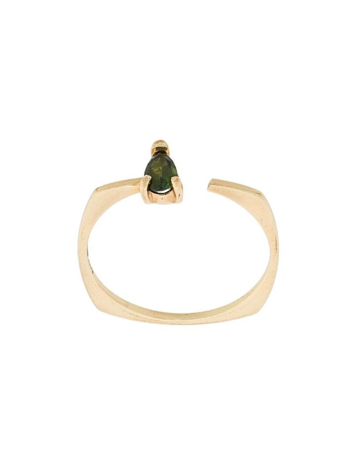 Aliita 9kt Yellow Gold Argo Gota Tourmaline Ring
