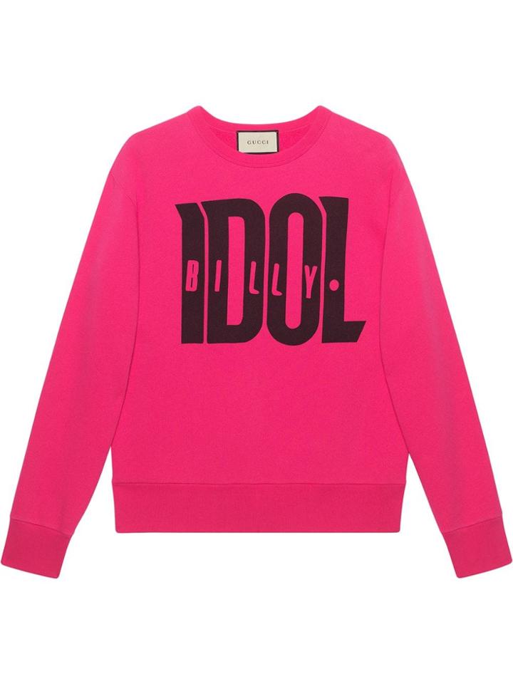 Gucci Sweatshirt With Billy Idol Print - Pink