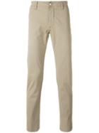 Barba - Elton Slim-fit Trousers - Men - Cotton/spandex/elastane - 52, Nude/neutrals, Cotton/spandex/elastane