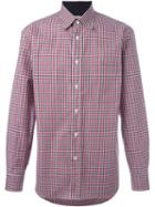 Brioni Checked Shirt, Men's, Size: Xl, Red, Cotton
